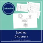 Free Printable Spelling Dictionary For Students   Homeschool Helper   My Spelling Dictionary Printable Free