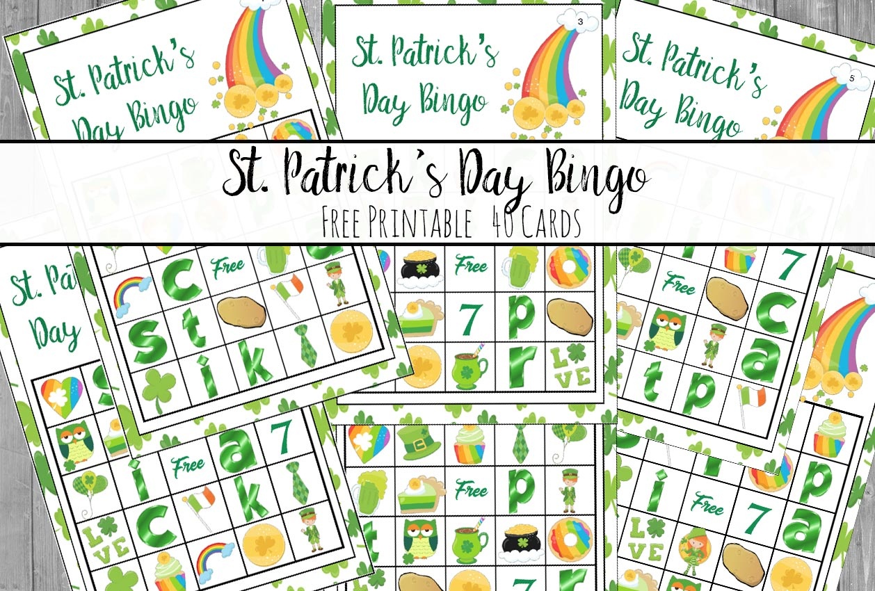 Free Printable St. Patrick's Day Bingo: 40 Cards - Free Printable St Patrick&amp;#039;s Day Card