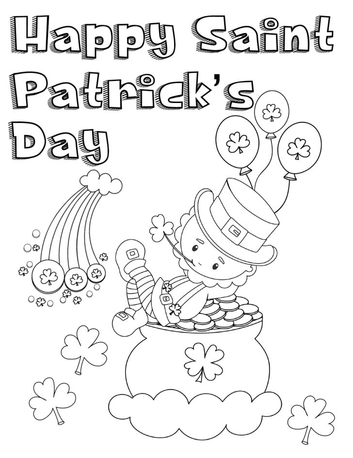 Free Printable St Patrick Day Coloring Pages