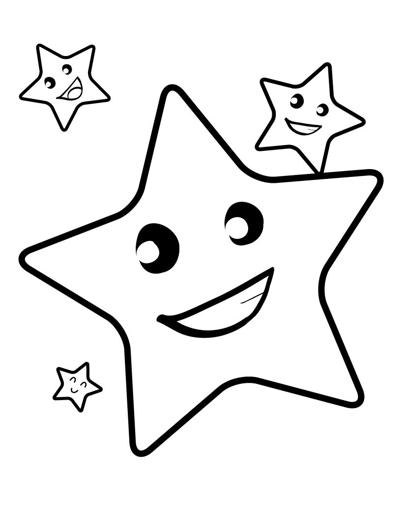 Free Printable Star Coloring Pages For Kids - Free Printable Coloring Pages For Preschoolers