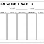 Free Printable Student Homework Planner Template   Paper Trail Design   Free Printable Homework