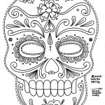 Free Printable Sugar Skull Day Of The Dead Mask. Could Use To Make   Free Printable Day Of The Dead Worksheets