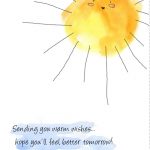 Free Printable Sunshine Greeting Card. Great For Student Cards   Free Printable Greeting Card Sentiments