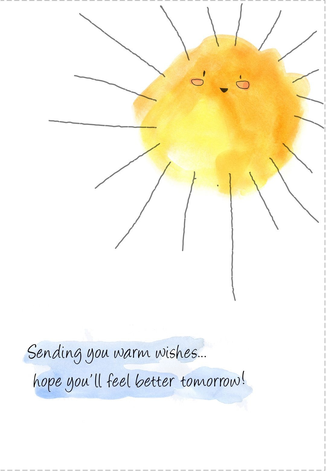 Free Printable Sunshine Greeting Card. Great For Student Cards - Free Printable Greeting Card Sentiments