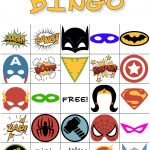 Free Printable Super Hero Bingo Party | Super Hero Shirts   Free Printable Superhero Pictures
