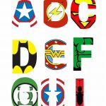 Free Printable Superhero Alphabet Letters Party With   Free   Free Printable Superhero Pictures