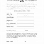 Free Printable Temporary Guardianship Forms   Form : Resume Examples   Free Printable Temporary Guardianship Form