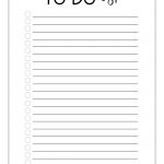 Free Printable To Do Checklist Template   Paper Trail Design   Free Printable To Do List