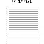 Free Printable To Do List Template | Making Notebooks | To Do   To Do List Free Printable