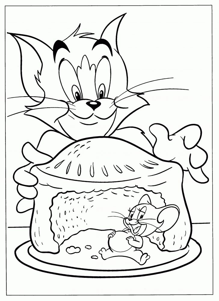 Free Printable Tom And Jerry Coloring Pages