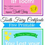 Free Printable Tooth Fairy Certificate | Tooth Fairy Ideas | Tooth   Free Printable First Lost Tooth Certificate