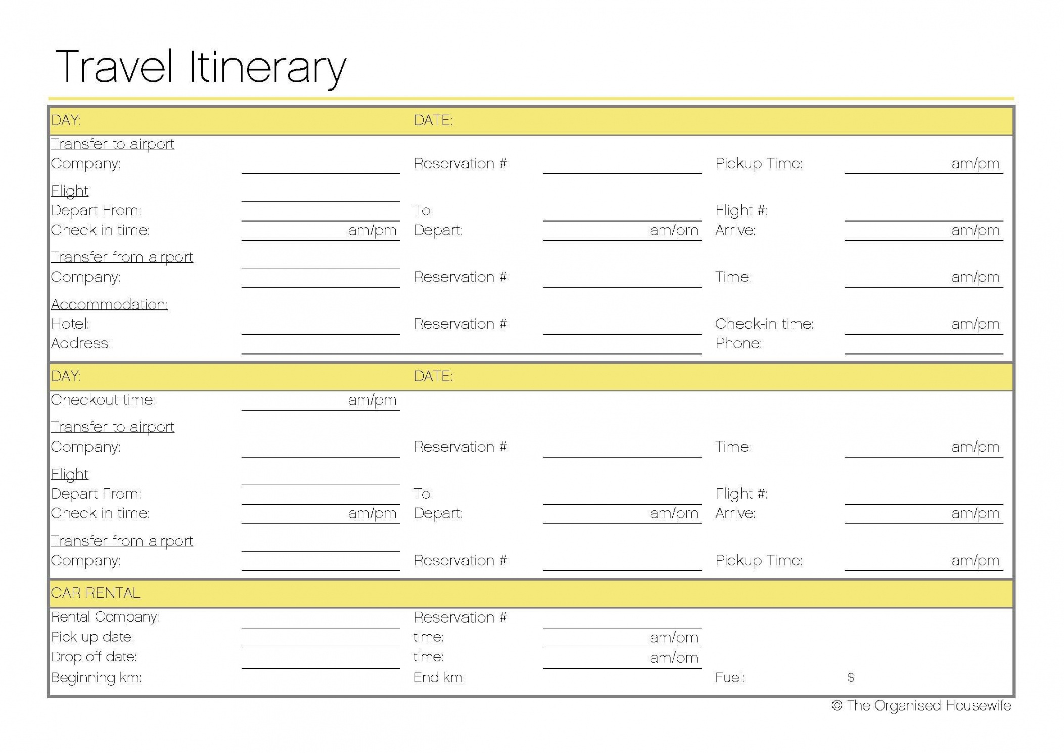 Free Printable Travel Itinerary Itineraries Etc Travel Travel Agency - Free Printable Itinerary