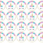 Free Printable Unicorn Cupcake Toppers   Paper Trail Design   Cupcake Topper Templates Free Printable