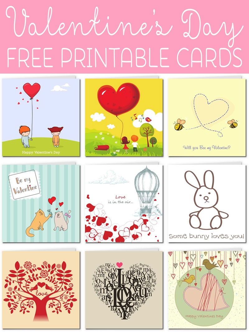 Free Printable Valentine Cards - Free Printable Cat Valentine Cards