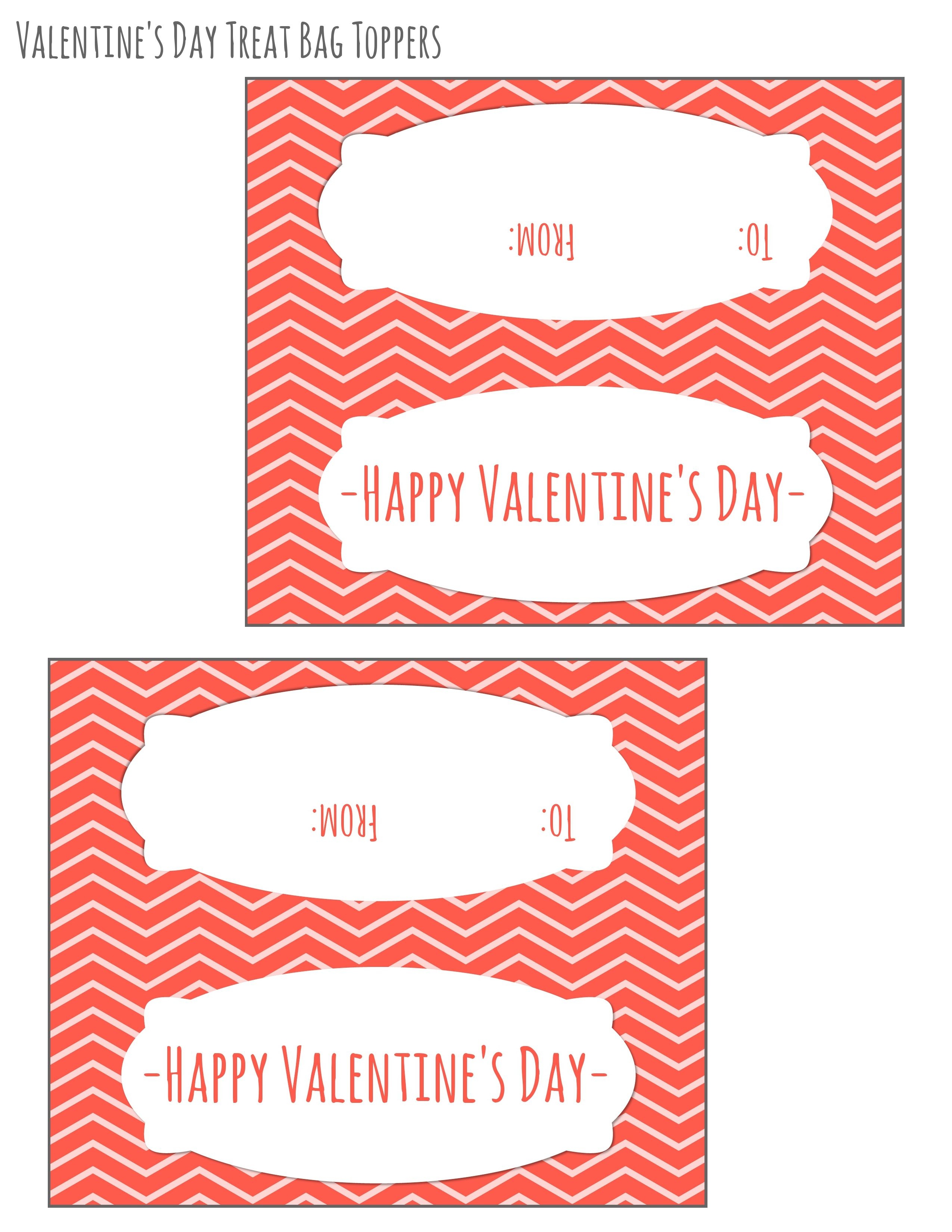 Free Printable Valentines Day Bag Toppers | February | Valentines - Free Printable Valentine&amp;#039;s Day Stencils