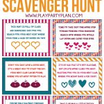 Free Printable Valentine's Day Scavenger Hunt Kids & Adults Will Love   Free Printable Valentine Cards For Husband