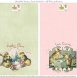 Free Printable Vintage Easter Folded Cards. I Finally Found These   Free Printable Easter Greeting Cards