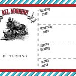 Free Printable Vintage Train Ticket Invitation | Free Printable   Free Printable Ticket Invitation Templates