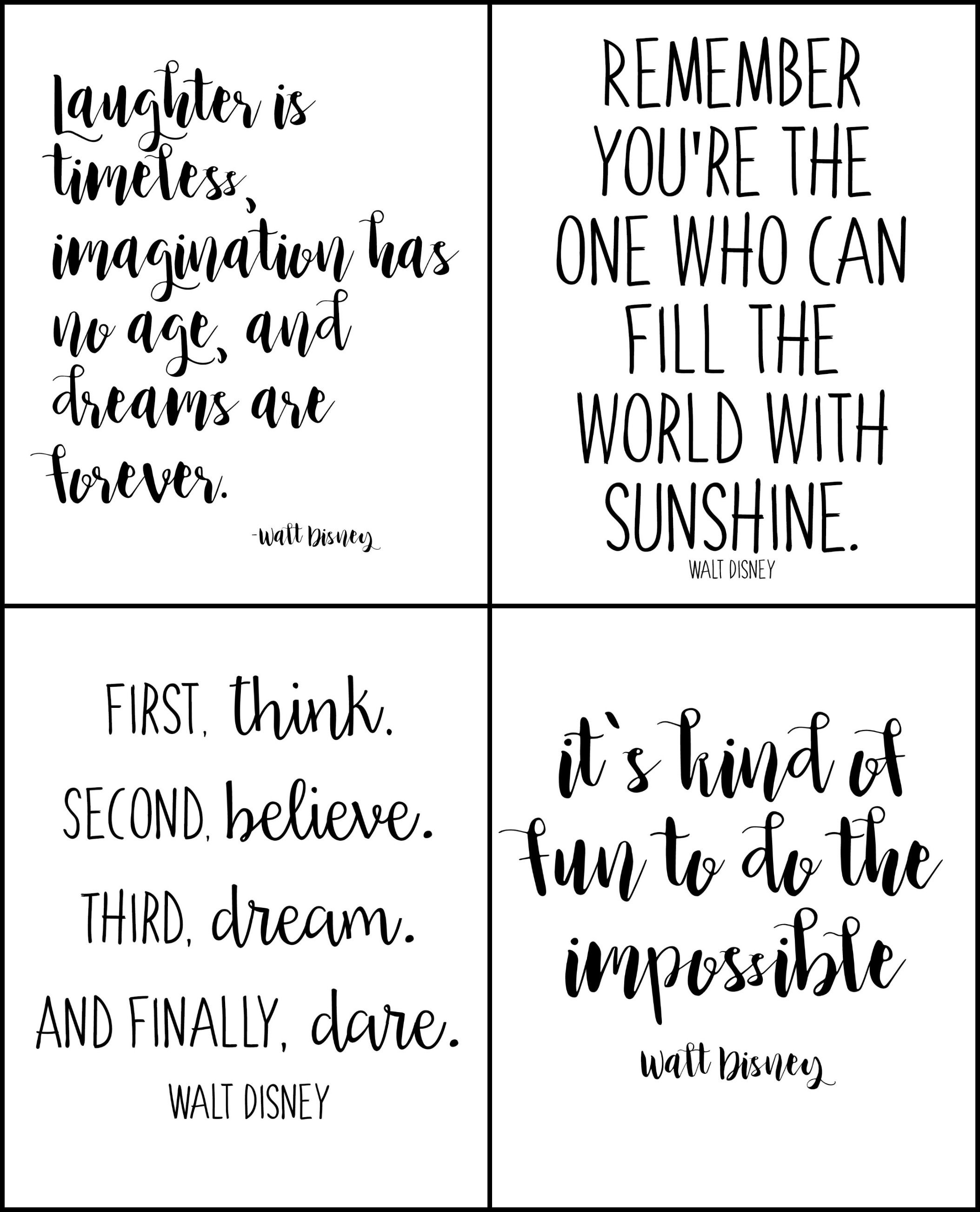 Free Printable Walt Disney Quotes | Disney | Walt Disney Quotes - Free Printable Quotes