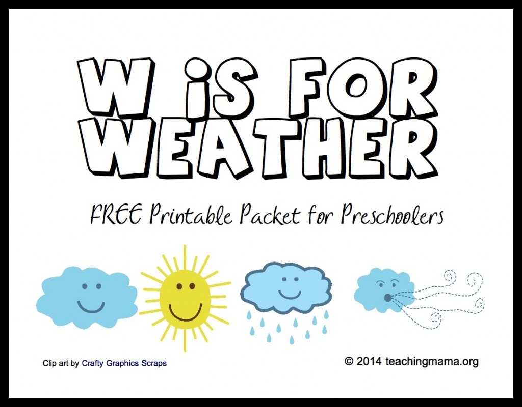 Free Printable Weather Activities For Kids | True Aim - Free Printable Weather Chart For Preschool