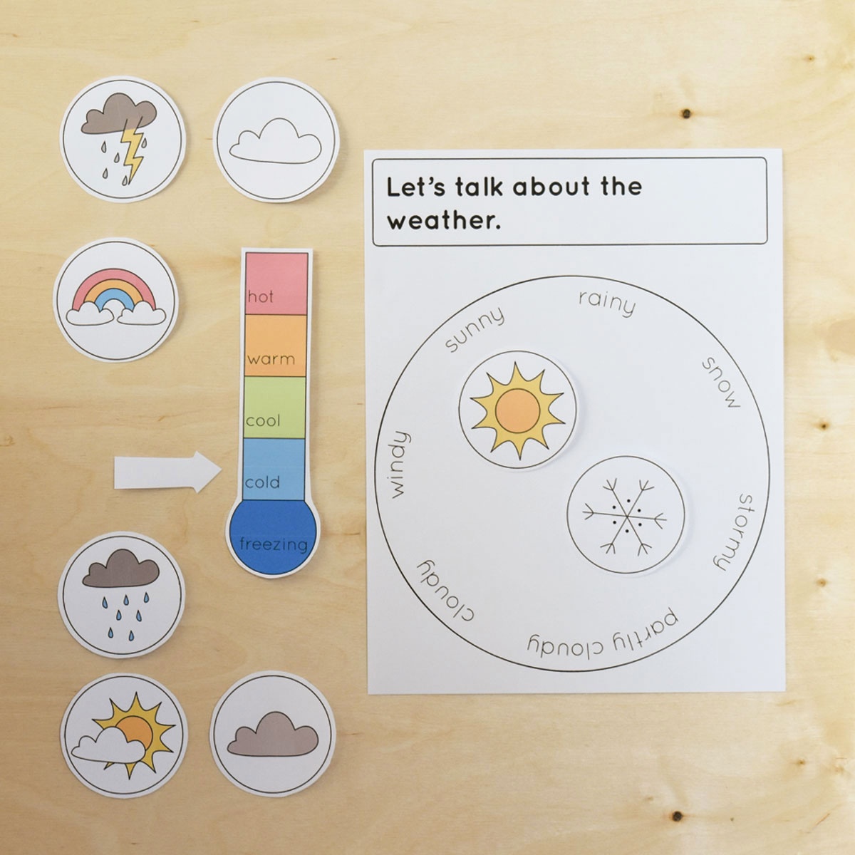 Free Printable Weather Chart For Preschool