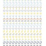 Free Printable Weather Icon Stickers From Myplannerenvy | Mijn   Free Printable Icons