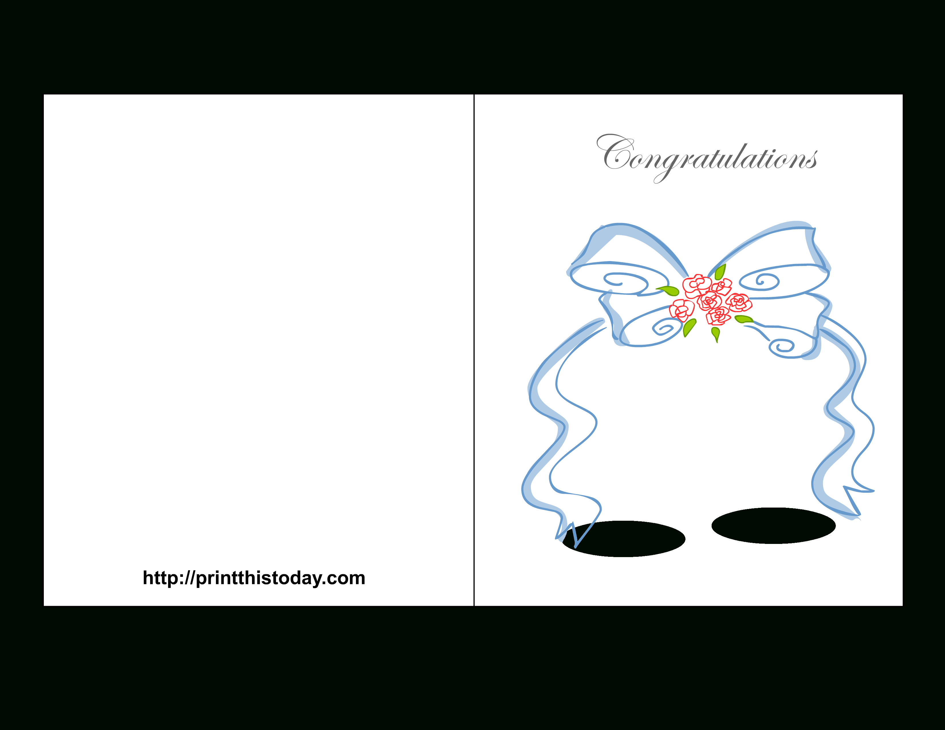 Free Printable Wedding Congratulations Cards - Free Printable Congratulations Cards