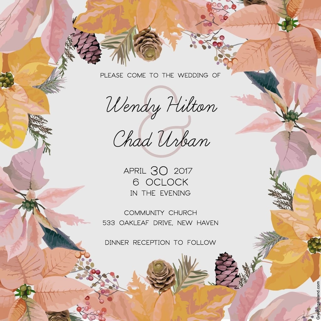 Free Printable Wedding Invitations | Popsugar Smart Living - Printable Invitations Free No Download