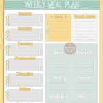 Free Printable Weekly Meal Planner + Calendar   Weekly Menu Free Printable