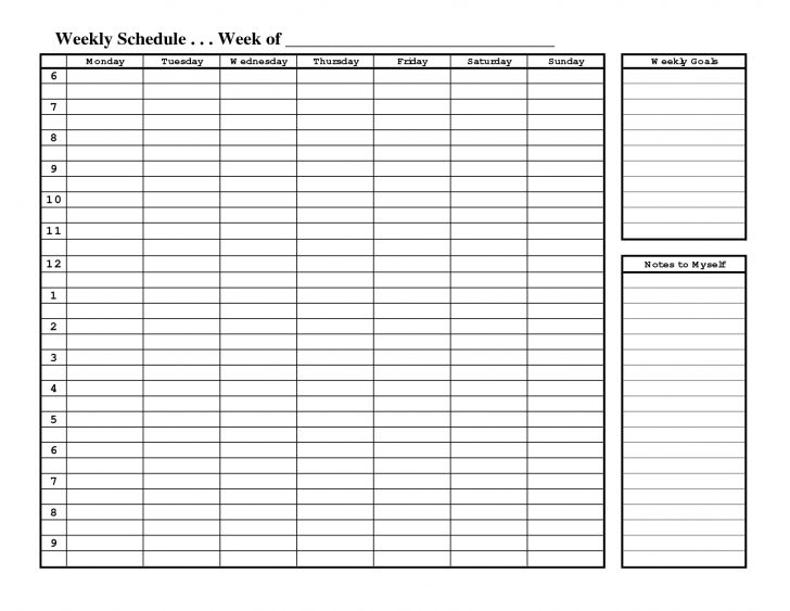 Free Printable Schedule