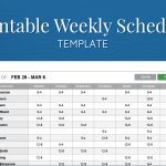 Free Printable Weekly Work Schedule Template For Employee Scheduling   Free Printable Monthly Work Schedule Template
