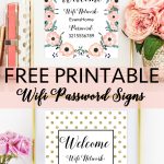 Free Printable Wifi Password Signs | Decorating Ideas   Home Decor   Free Printable Welcome Sign Template