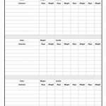 Free Printable Workout Logs: 3 Designs | Work Out Logs | Workout Log   Free Printable Workout Log