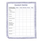 Free Printable Worksheet To Help Kids Organize Tools Needed For   Free Printable Homework Worksheets
