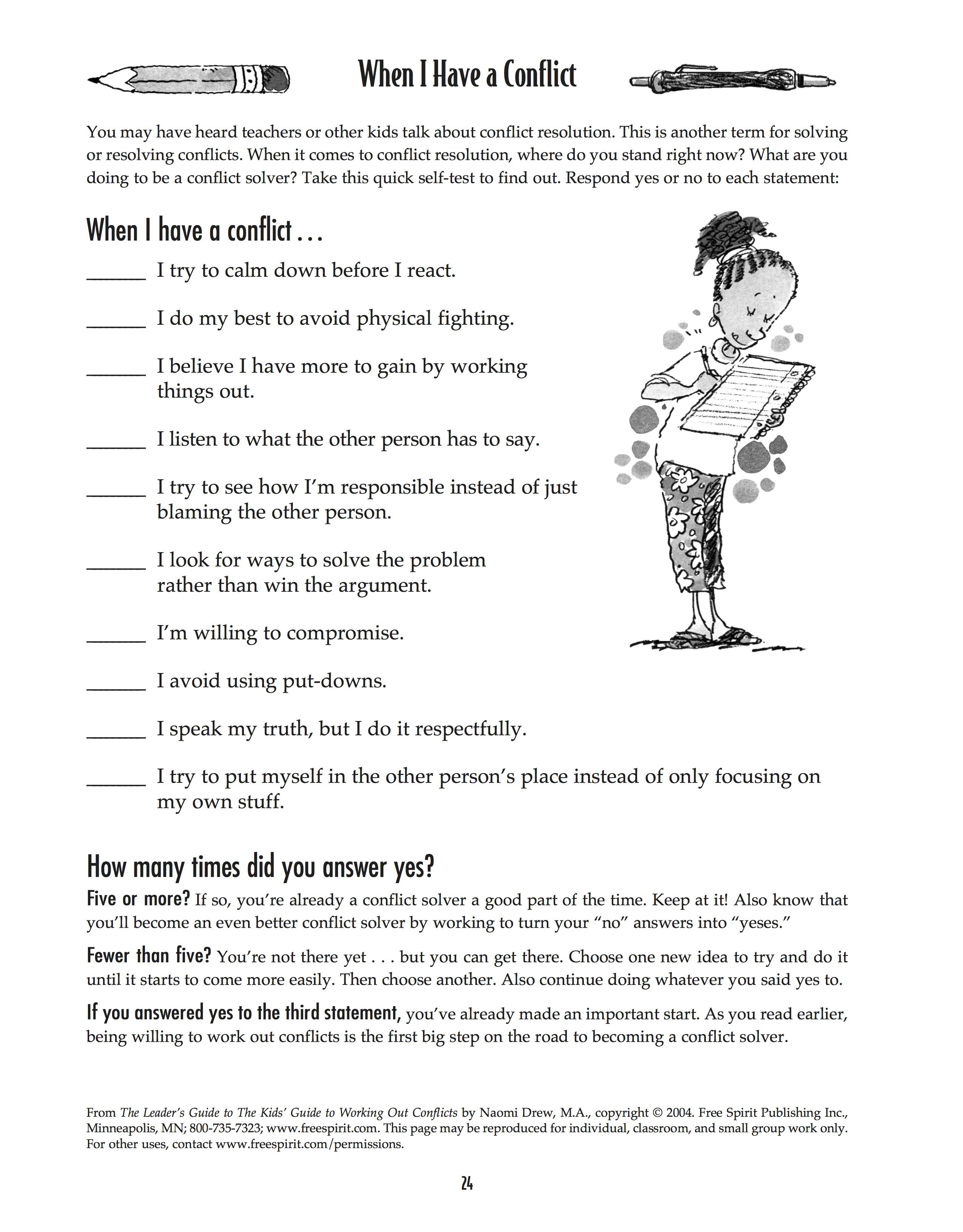 Free Printable Coping Skills Worksheets For Adults