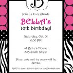Free Printable Zebra Print Invitations Baby Shower | Emma | Free   Free Printable Zebra Print Birthday Invitations