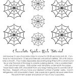 Free Printable~Chocolate Spider Web Tutorial .<3Anna And Blue   Spider Web Stencil Free Printable