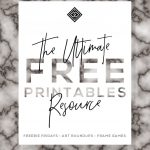 Free Printables • Free Wall Art Roundups • Little Gold Pixel   Design Your Own Poster Free Printable