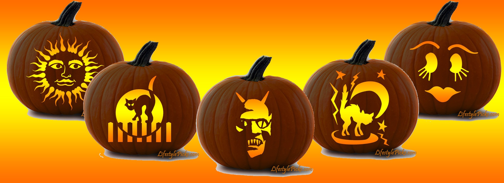 Free Pumpkin Carving Stencils - Pirate, Cat, Aztec Sun, Michael - Free Printable Pumpkin Carving Stencils