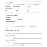 Free Rental Application Form   Pdf | Word | Eforms – Free Fillable Forms   Free Printable Rental Application Form