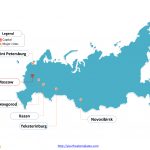 Free Russia Powerpoint Map   Free Powerpoint Templates   Free Printable Map Of Russia