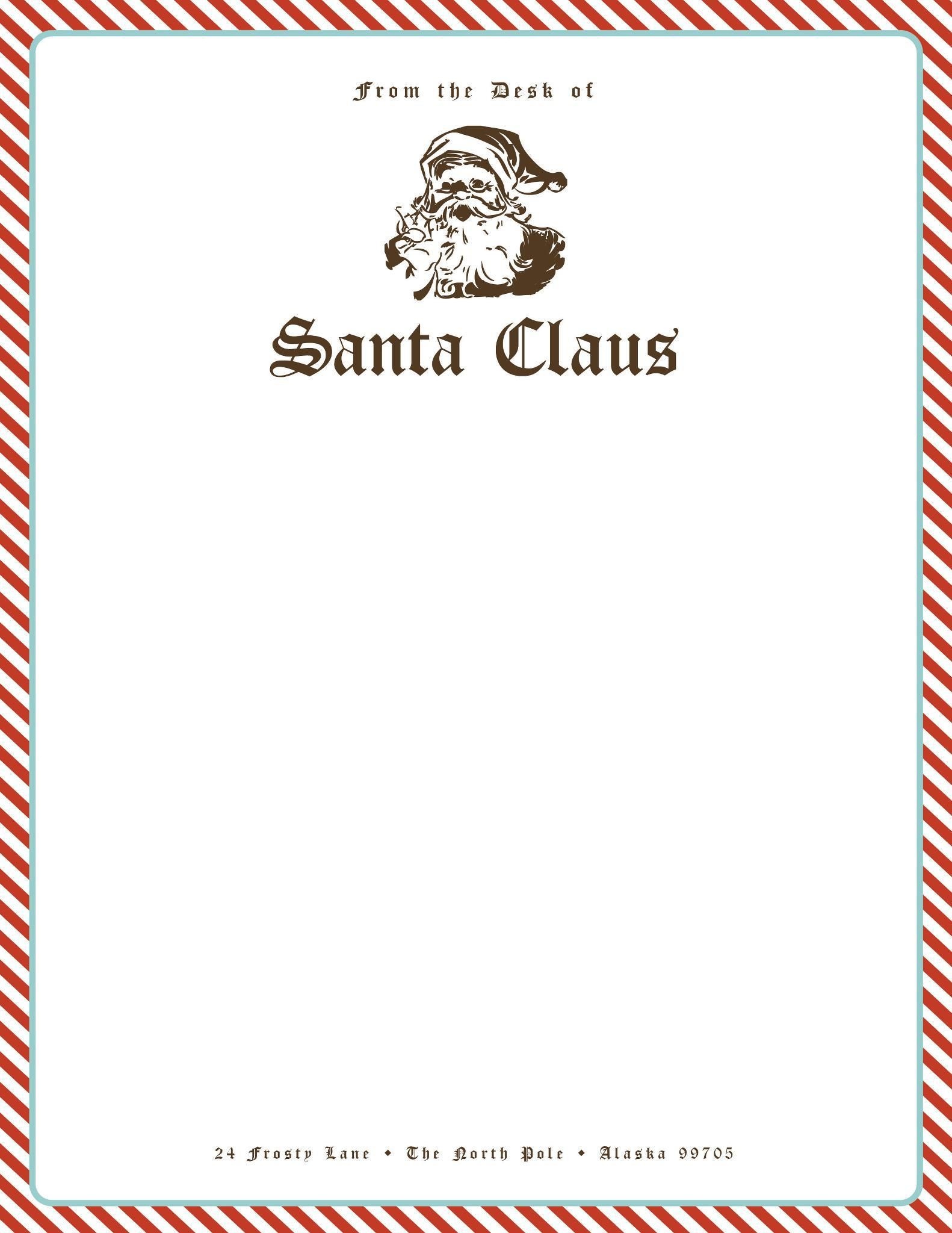 Free Santa Stationery! Give Your Kids Their Very Own Personalized - North Pole Stationary Printable Free