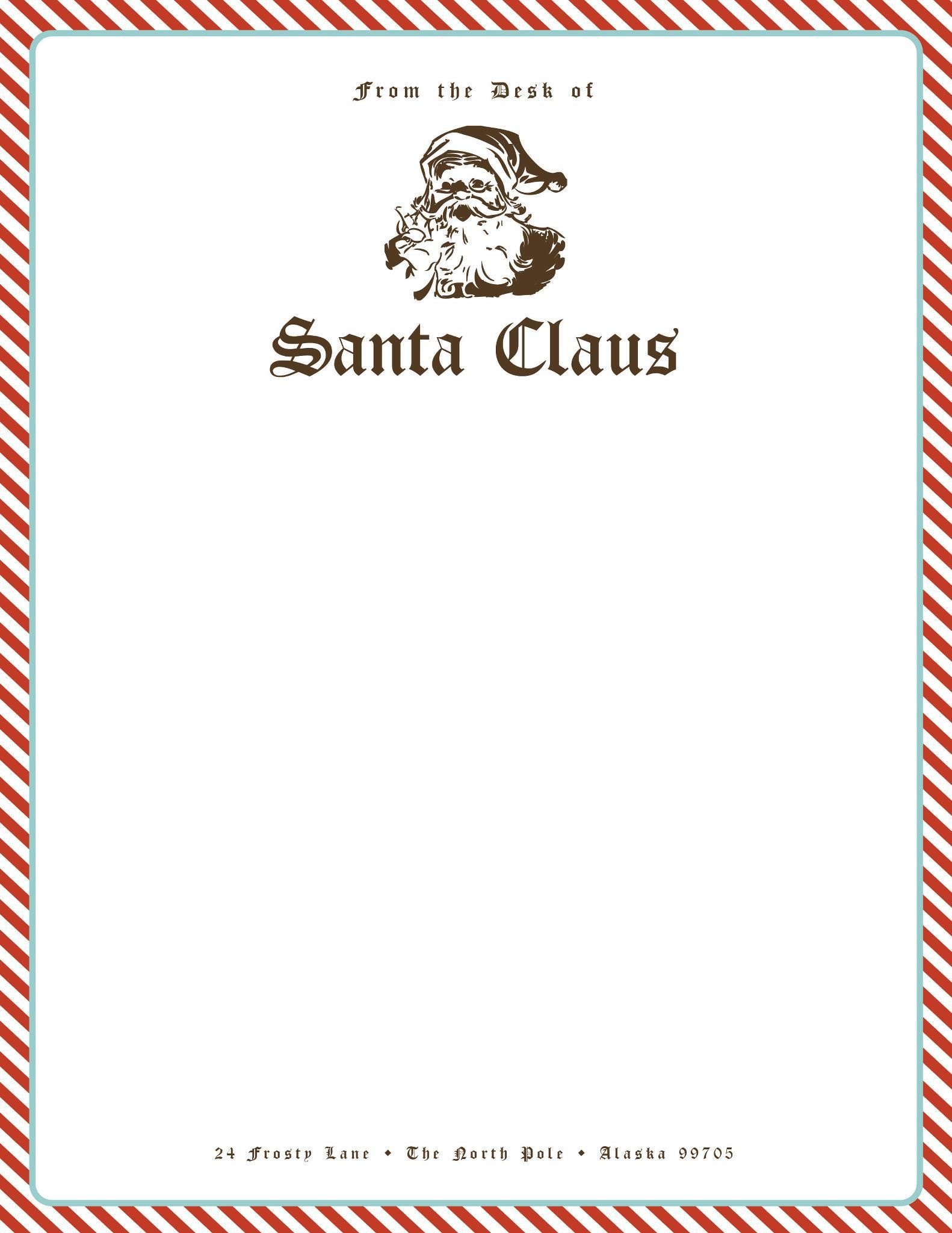 North Pole Stationary Printable Free | Free Printable