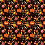 Free Scrapbook Paper: Halloween Pumpkins And Flowers | Rooftop Post   Free Printable Halloween Paper Crafts