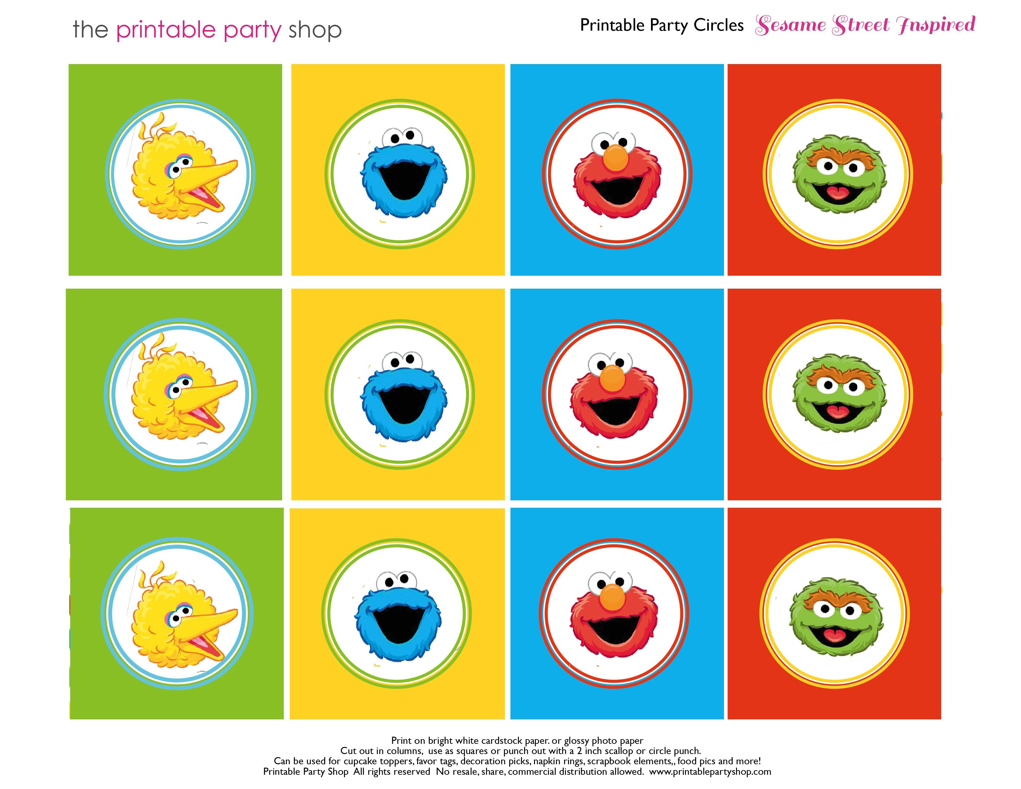 Free Sesame Street Printables