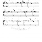 Free Sheet Music Scores: Free Christmas Sheet Music For Easy Piano   Christmas Piano Sheet Music Easy Free Printable