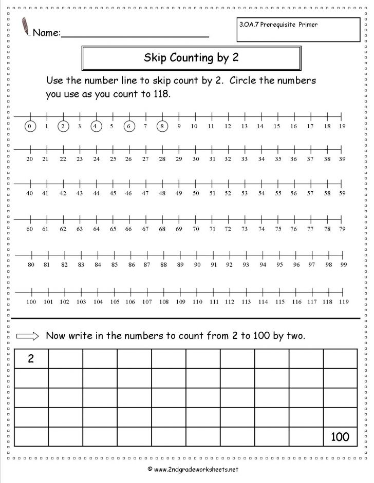 Free Printable Skip Counting Worksheets