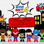 Free Superhero Birthday Party Invitation Templates | Birthday Party   Free Printable Superhero Birthday Invitation Templates