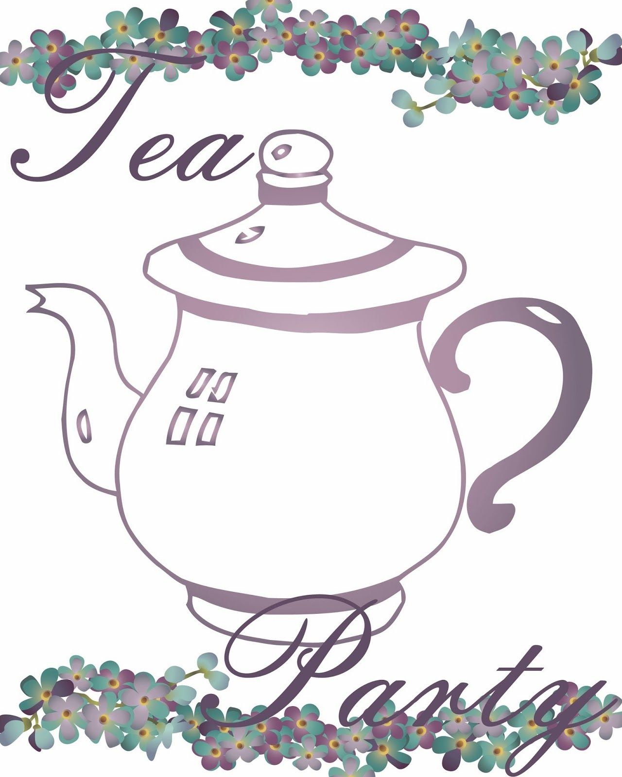 Tea Party Printables Printable Templates