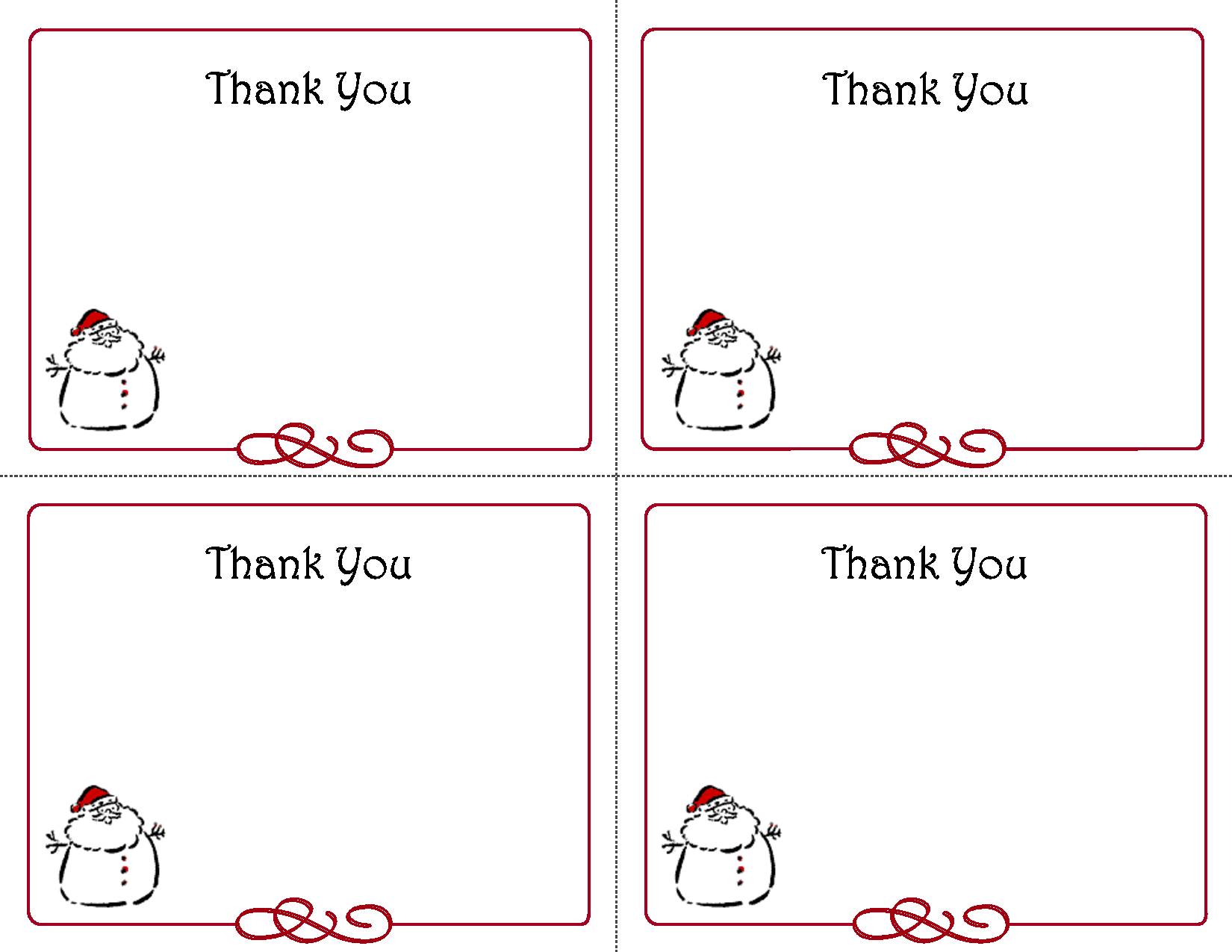 Free Thank You Cards Printable | Free Printable Holiday Gift Tags - Free Printable Thank You Tags Template
